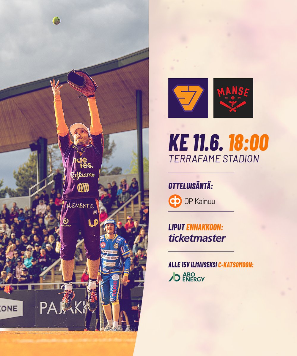 Tervetuloa kannustamaan Jymy voittoon! 🔥

⚾ Sotkamon Jymy - Manse PP
📆 11.6.2025 klo 18
🏟 Terrafame Stadion
🔖 ticketmaster.fi/sotkamonjymy

📸: Olli Korhonen

#pesis