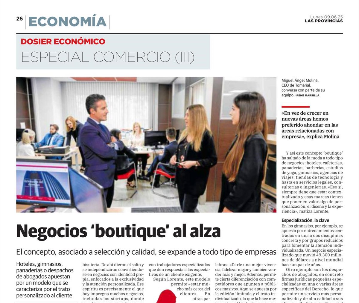 TOMARIAL (@tomarial) on Twitter photo El diario <a href="/lasprovincias/">LAS PROVINCIAS</a> nos pone hoy como imagen y ejemplo de #DespachoBoutique: un concepto que "permite un servicio más personalizado y de alta calidad" en al ámbito legal, fiscal y laboral para atender las necesidades de las empresas.
lasprovincias.es/economia/pon-b… El diario <a href="/lasprovincias/">LAS PROVINCIAS</a> nos pone hoy como imagen y ejemplo de #DespachoBoutique: un concepto que "permite un servicio más personalizado y de alta calidad" en al ámbito legal, fiscal y laboral para atender las necesidades de las empresas.
lasprovincias.es/economia/pon-b…
