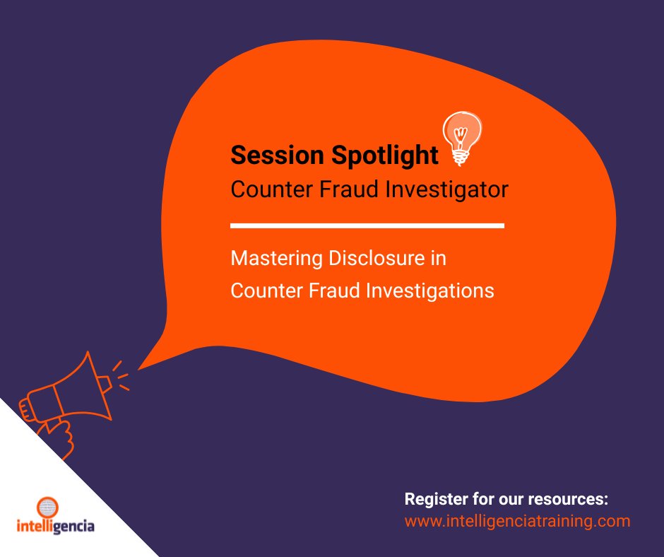 Session Spotlight: Mastering Disclosure in #CounterFraud Investigations

Our #apprenticeship enables learners to build a clear understanding of how #disclosure impacts case integrity, outcomes and procedural fairness.

Book a call  intelligenciatraining.com/counter-fraud-…