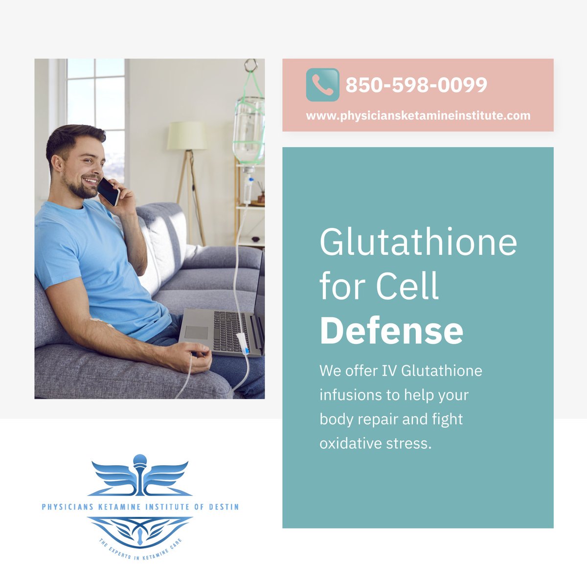 PkiofDestin's tweet photo. Our IV glutathione treatments support your immune system and detox process. It’s a simple way to give your cells what they need to thrive. 

#DestinFL #KetamineClinic #Glutathione https://t.co/uuCmv8mrAN