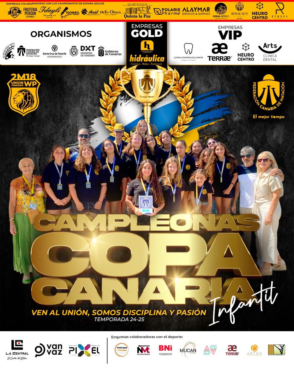 .
📢📢📢CAMPLEONAAAAAAAS DE LA COPA CANARIA️‼️‼️‼️
.
😱Nuestras chicas están que ase salen‼️ Ayer fueron campeonas de la 🏆🇮🇨Copa Canaria Infantil Femenina! Además tuvieron gran protagonismo jugadoras Alevines del año 2013 y 2014. Pero escuchen que hay más, las chicas también se