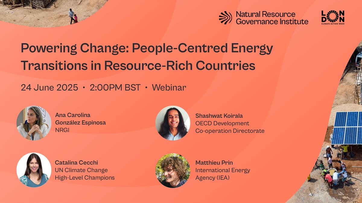 Publish What You Pay (@pwyptweets) on Twitter photo Join the 1st of a new webinar series by <a href="/NRGInstitute/">Natural Resource Governance Institute</a> leading up to #COP30, focusing on just transitions in resource-rich countries.🌎
🗓️ Tuesday 25 June | 2:00–3:00 PM UK time
👉Register resourcegovernance.org/events/powerin… Join the 1st of a new webinar series by <a href="/NRGInstitute/">Natural Resource Governance Institute</a> leading up to #COP30, focusing on just transitions in resource-rich countries.🌎
🗓️ Tuesday 25 June | 2:00–3:00 PM UK time
👉Register resourcegovernance.org/events/powerin…