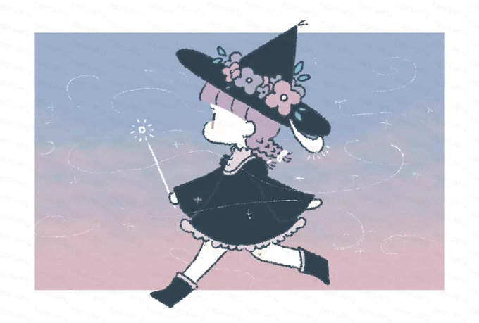 夜が明けるまであそぼ。 #イラスト #illustration