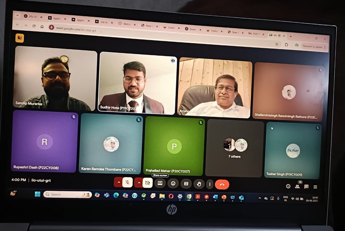 SMLab_IITJ's tweet image. Our Ph.D. student @sudhir859 has successfully defended his Thesis Today. Many Congratulations 🎉👏 &amp;amp; all the best for your future endeavour! Special thanks to Prof. Kaliappan @KrishnaPKaliap1 for evaluating his Thesis! Thanks to @iitjodhpur &amp;amp; @EduMinOfIndia  for  his fellowship.