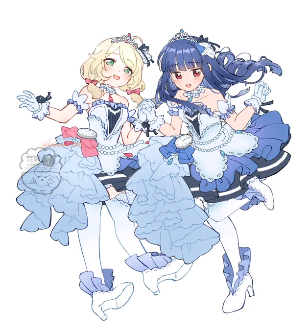 ちょっと雪美ちゃんの肌色直すついでに差分も載せちゃお 手繋ぎverと単体verがあります