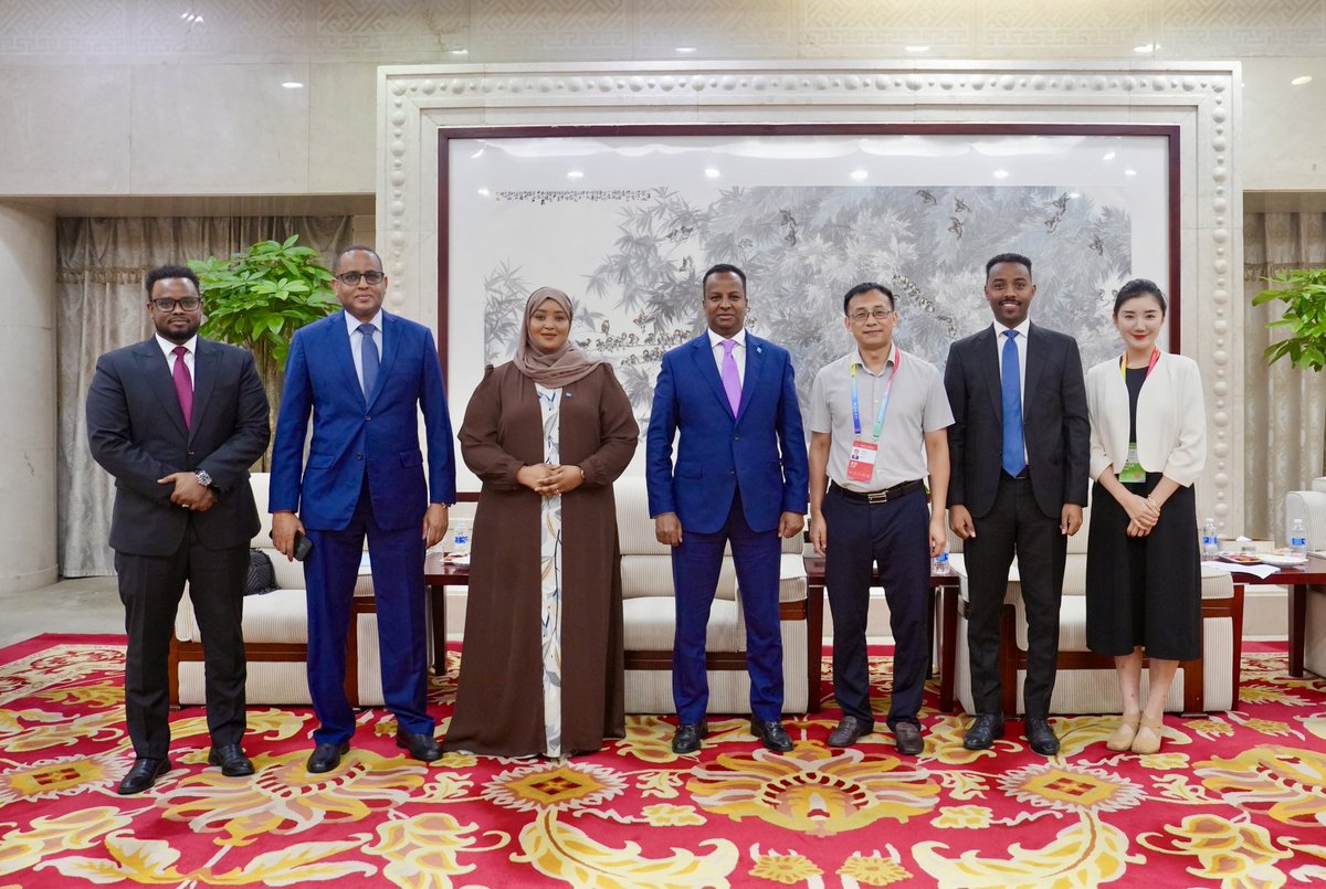 Honored to welcome H.E. Abdisalam Abdi Ali,🇸🇴 Minister of Foreign Affairs &amp; Int Cooperation, to Changsha for the Ministerial Meeting of FOCAC Coordinators &amp; the 4th China-Africa Economic &amp; Trade Expo, where he will engage in high-level dialogue &amp; promote our strategic priorities.