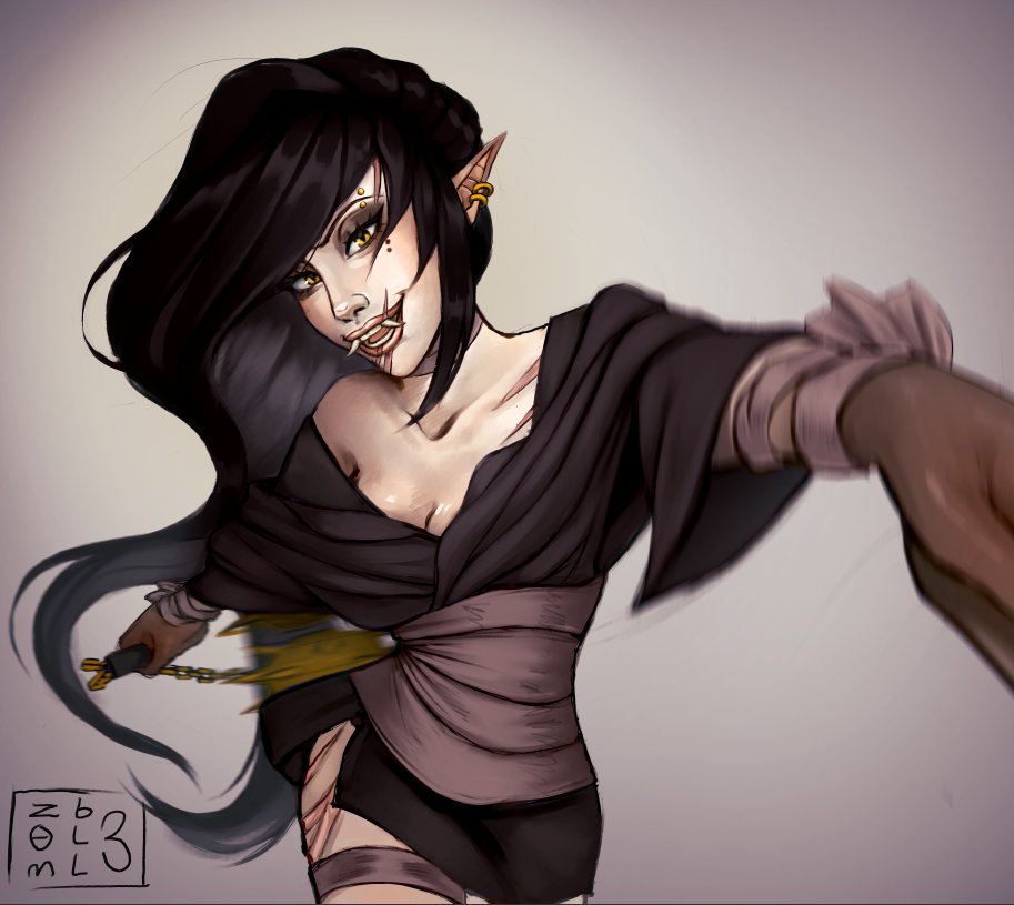 zz0mbll3's tweet image. My new oc i&apos;ve been working on ^^