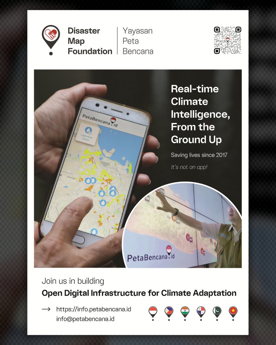 Yayasan Peta Bencana is among the top 7 finalists for the D-Tech Awards 2025! 🎉 

Join us at Echelon Singapore on June 10–11 at the SAFE STEPS D-Tech booth, where our director, Nashin Mahtani, will pitch our work! 💡 

#SAFESTEPSDTech #TechThatMatters #DisasterResilience