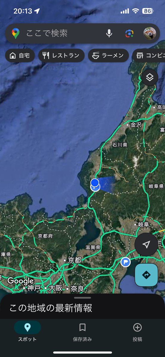 ただいまﾙｰﾄｲﾝ🏨（福井シュッチョ初日🏗️）
( ´-` ).｡oO( 部屋広ソファー便利〜😇 )