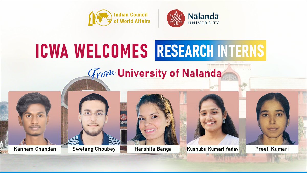 ICWA (@icwa_newdelhi) on Twitter photo #ICWA welcomes students of MA in International Relations and Peace Studies (IRPS) from the Nalanda University <a href="/nalanda_univ/">Nalanda University</a> as Research Interns, Kannam Chandan <a href="/Chandankannam/">kannam Chandan</a>, Swetang Choubey <a href="/ChoubeySwetang/">SWETANG CHOUBEY</a>, Harshita Banga <a href="/nainaaaaa_1803/">Harshita Banga</a>, Kushubu Kumari Yadav <a href="/0700Kushubu/">Kushubu Kumari</a> and #ICWA welcomes students of MA in International Relations and Peace Studies (IRPS) from the Nalanda University <a href="/nalanda_univ/">Nalanda University</a> as Research Interns, Kannam Chandan <a href="/Chandankannam/">kannam Chandan</a>, Swetang Choubey <a href="/ChoubeySwetang/">SWETANG CHOUBEY</a>, Harshita Banga <a href="/nainaaaaa_1803/">Harshita Banga</a>, Kushubu Kumari Yadav <a href="/0700Kushubu/">Kushubu Kumari</a> and