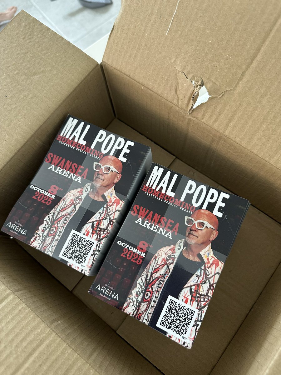 Mal Pope (@malpope) on Twitter photo The flyers have arrived for our Homecoming Concert at <a href="/ArenaSwansea/">Swansea Building Society Arena</a> Swansea Building Society Arena on 8th Oct. Hope to see you there. Tickets now on sale x swansea-arena.co.uk/shows/mal-pope The flyers have arrived for our Homecoming Concert at <a href="/ArenaSwansea/">Swansea Building Society Arena</a> Swansea Building Society Arena on 8th Oct. Hope to see you there. Tickets now on sale x swansea-arena.co.uk/shows/mal-pope