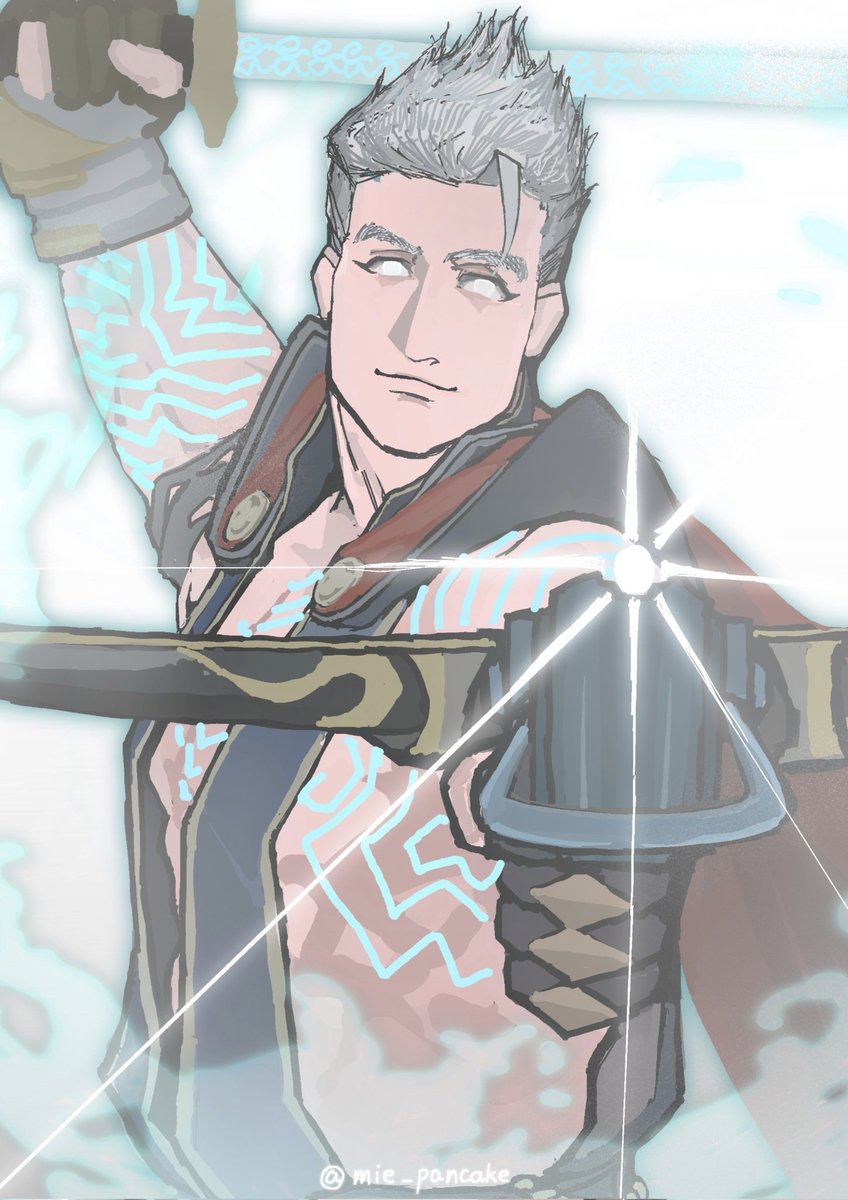 mie_pancake's tweet image. #MortalKombat #MK11 #Fujin 
神秘白毛背头男
