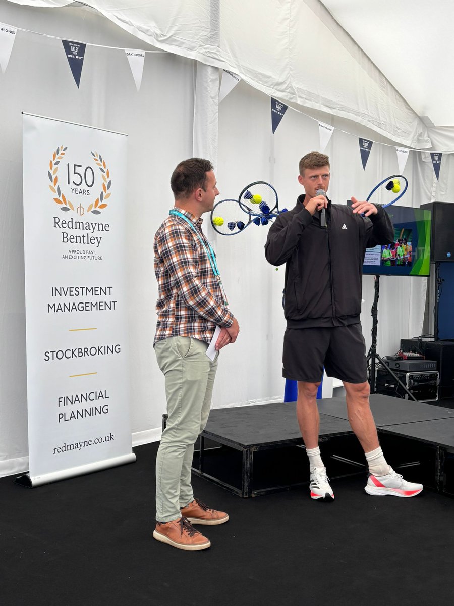RedmayneLeeds's tweet photo. What an 'Ace' day! 🎾

Hosted in Ilkley the Redmayne Bentley @YorkshireTennis Day was a fantastic opportunity to chat with connections.

We hope everyone enjoyed as much as we did, we look forward to seeing you on the court, when the Yorkshire weather allows!

#YorkshireTennisDay https://t.co/eyMlNLjthw