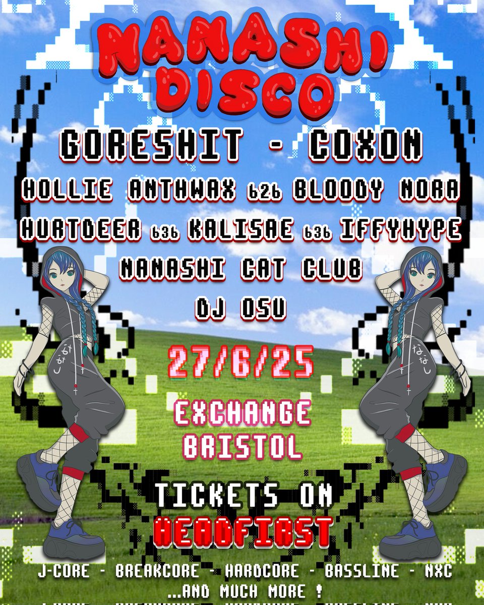 We'll be taking the Nanashi bus down to Bristol for this absolute banger in a few weeks, featuring a host of regulars as well as legendary local selectors. 

Tickets are available on Headfirst now :)

headfirstbristol.co.uk/whats-on/excha…