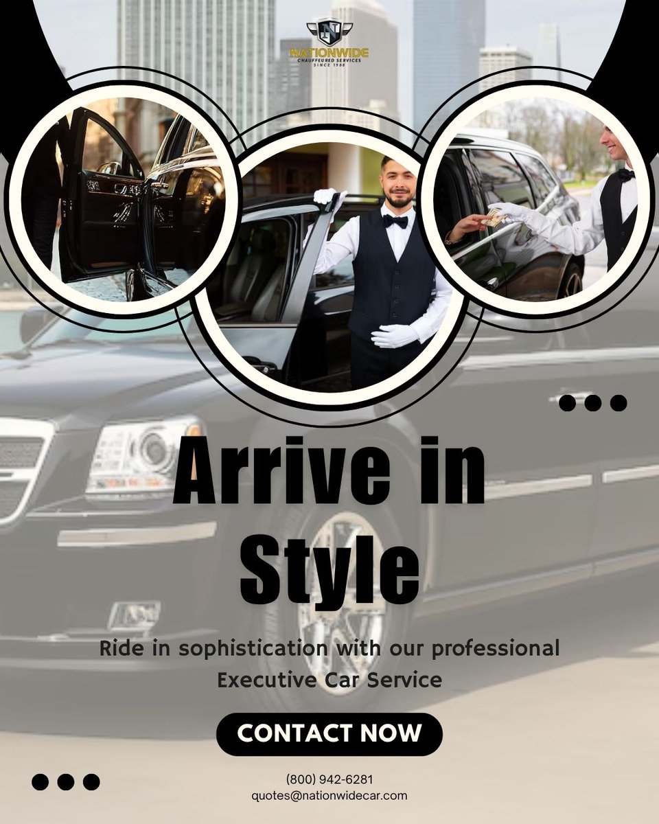 nationwidecar20's tweet image. 🚘Our Executive Car Service ensures comfort, punctuality, and class for corporate travel.
📞(800) 942-6281 | ✉️ quotes@nationwidecar.com
Visit: bit.ly/43BqMq7
#ExecutiveCarService #LimousineServiceInChicago #AirportTransportationCharlotte #PartyBusesHouston #LimoService