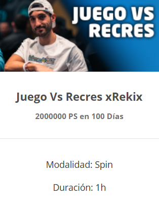🤑¿Quieres mejorar tu juego contra recreacionales?

🎟️¡Los alumnos del <a href="/SpinEduca/">EducaSpin Project</a> tienen disponible un nuevo coach de 1 hora de <a href="/xrekix1/">XrekiX</a> en el Plan Summa! 🔝
