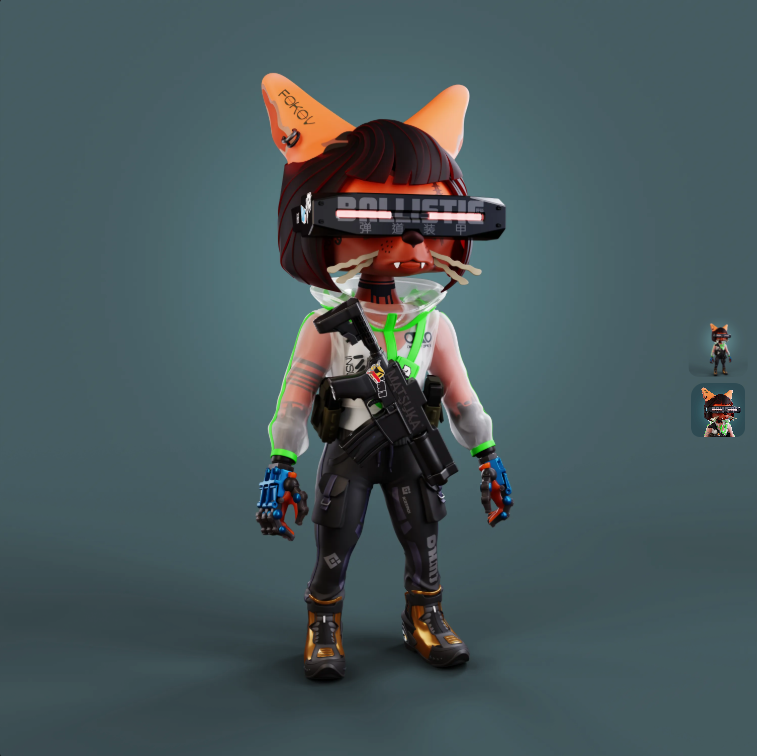 "NFT GIVEAWAY TIME"
In celebration of Team <a href="/eonrift/">Eon Rift</a>'s Performance in the @Nifty_Island Brawls Comp, I am doing another 48 hour Giveaway! 🔥
Like / RT / Comment and go into the live draw for this Eon Rift Genesis NFT - Rarity 432 / 5000! 
She's a true head tuner in Neo Tokyo