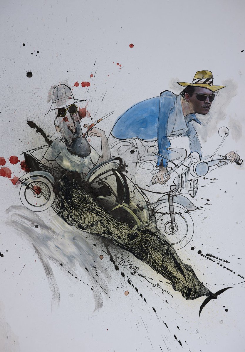 Happy Birthday, Johnny Depp—pirate, poet, beautiful soul, artist.  A kaleidoscope of chaos wrapped in passion and cigarette smoke. May your day be strange, savage, and absolutely filled with joyous celebrations!

 #JohnnyDepp #RalphSteadman #HunterSThompson