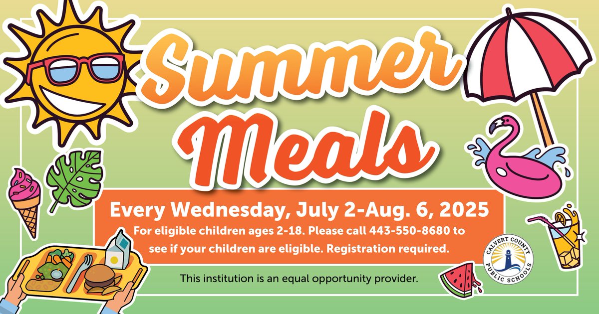 Summer Meals - Register Today! <a href="/calvertnet/">Calvertnet</a>