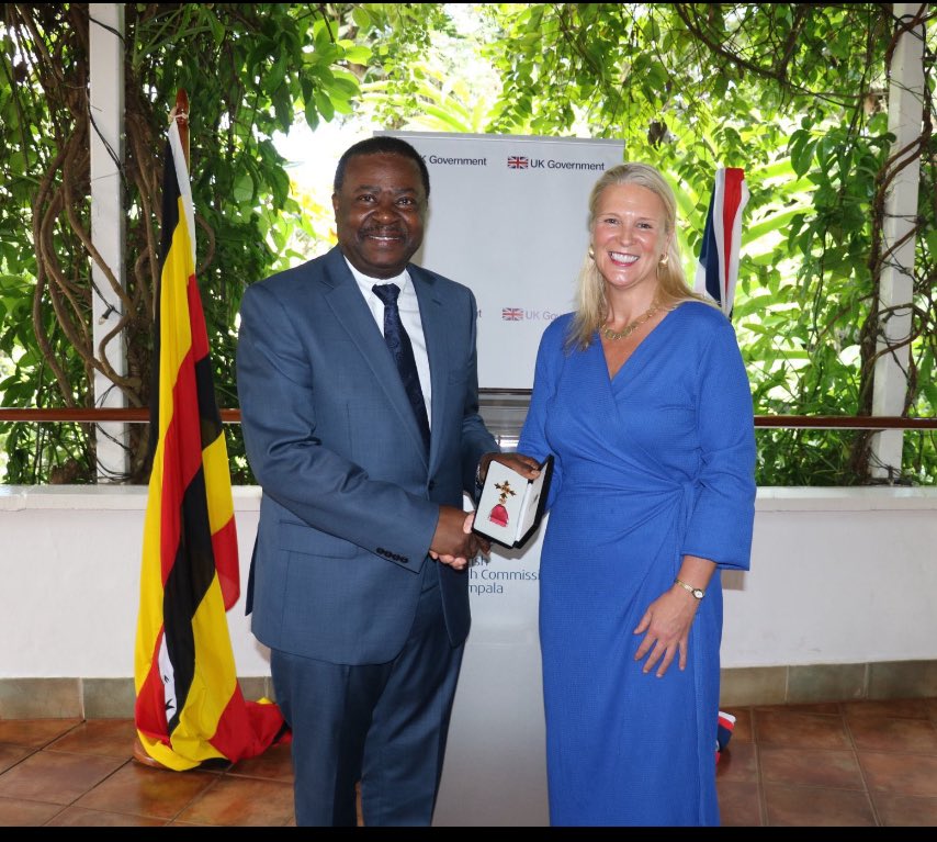 Honoring my hero OBE <a href="/KaleebuPontiano/">Pontiano Kaleebu</a> for all your tireless work in protecting Uganda.