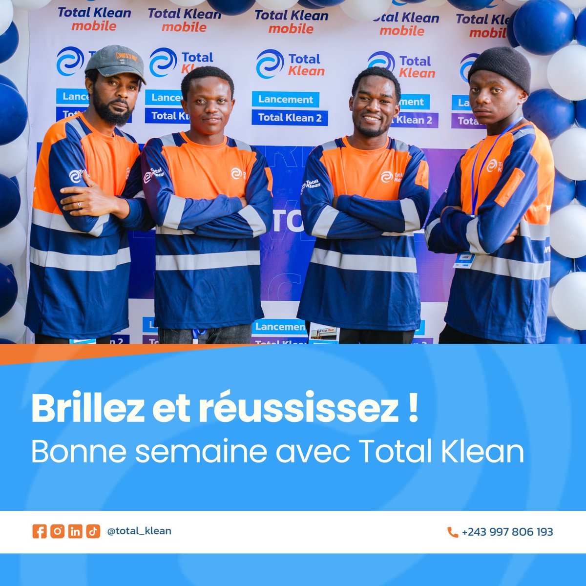 totalklean_cd's tweet photo. ✨ L’équipe Total Klean vous souhaite un excellent début de semaine !
Toujours prête à redonner éclat et propreté à votre voiture. 🚗💦
Contactez-nous sans tarder...
#TotalKlean https://t.co/hwqDb5edJo