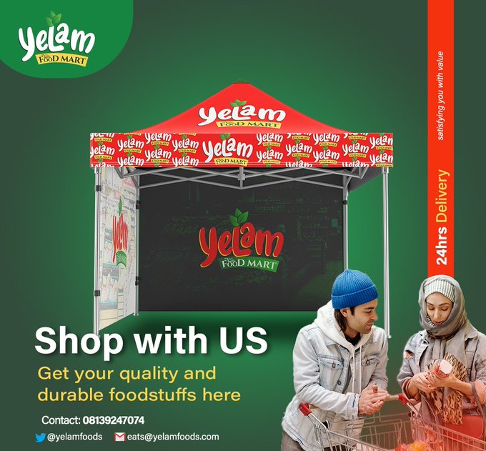 Good Morning Everyone
Thanks for your love towards Ayinke and Yelamfoodmart, I will never take it for granted.

We don open oooooo. Happy new week, may it be blissful and prosperous for us all.