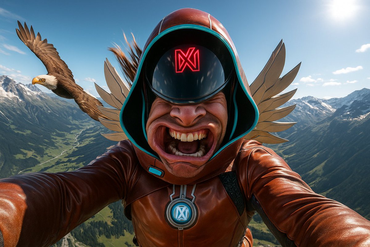 Just went full throttle with my MetaWinner (#6288
) mid-skydive — wind in my teeth, eagle by my side, chaosssss in full 4K. Powered by ChatGPT and pure adrenaline. 🪂🦅

#MetaWinners <a href="/Meta_Winners/">METAWIN</a> <a href="/Skelhorn/">SKEL.eth</a> 
MW: chaosss