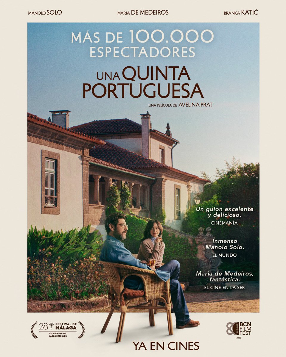 Más de 100.000 espectadores ya han cruzado las puertas de #UnaQuintaPortuguesa. 🏠 

Aclamada por la crítica y el público, la nueva película de Avelina Prat se ha coronado como la gran revelación de taquilla de la temporada. 🎞️ ¡Gracias a todxs por acompañarnos en este viaje!