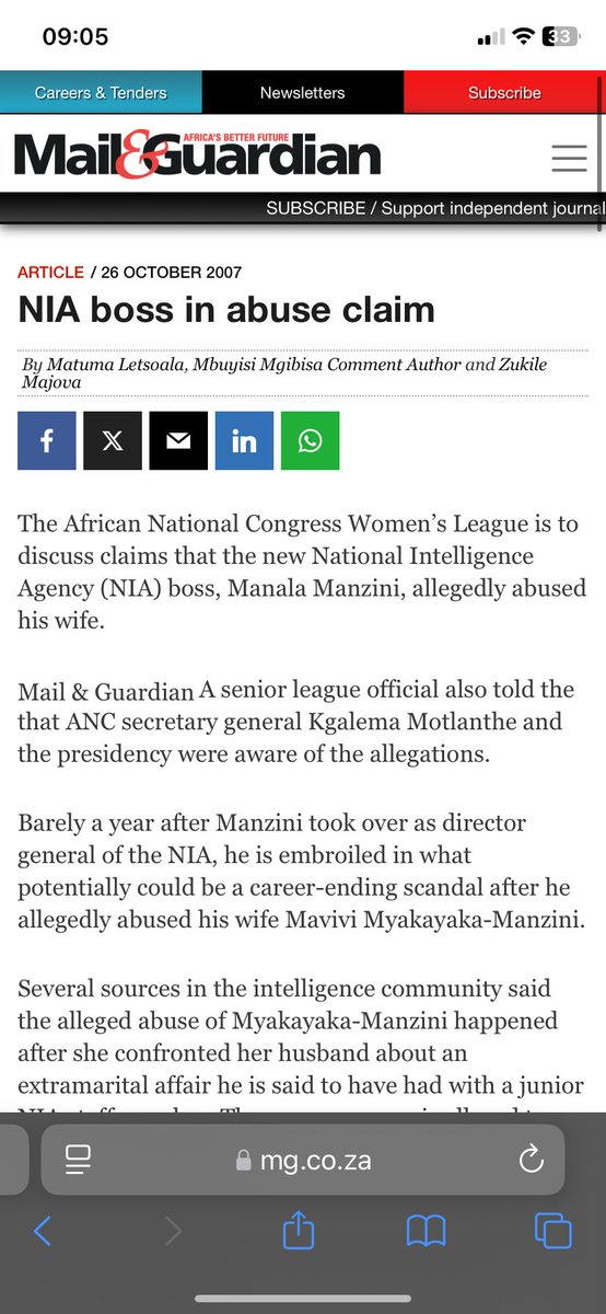 Tsakani_MYM's tweet image. This is what radicalised me. I slept in my parents room at the time cause I was scared of the dark. This incident that these articles speak of, I was there. I screamed as he beat her. He then went to his safe and threatened us both with a gun if we called the police 🧍🏾‍♀️