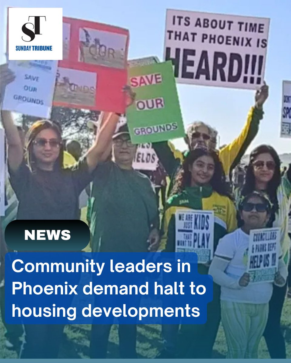 SundayTribuneSA's tweet image. Community leaders are protesting against housing developments on sports fields, demanding a moratorium until infrastructure issues are resolved.

Read more: iol.co.za/news/education…

#Phoenix #CommunityProtest #HousingDevelopments #PublicSpaces #Colombia