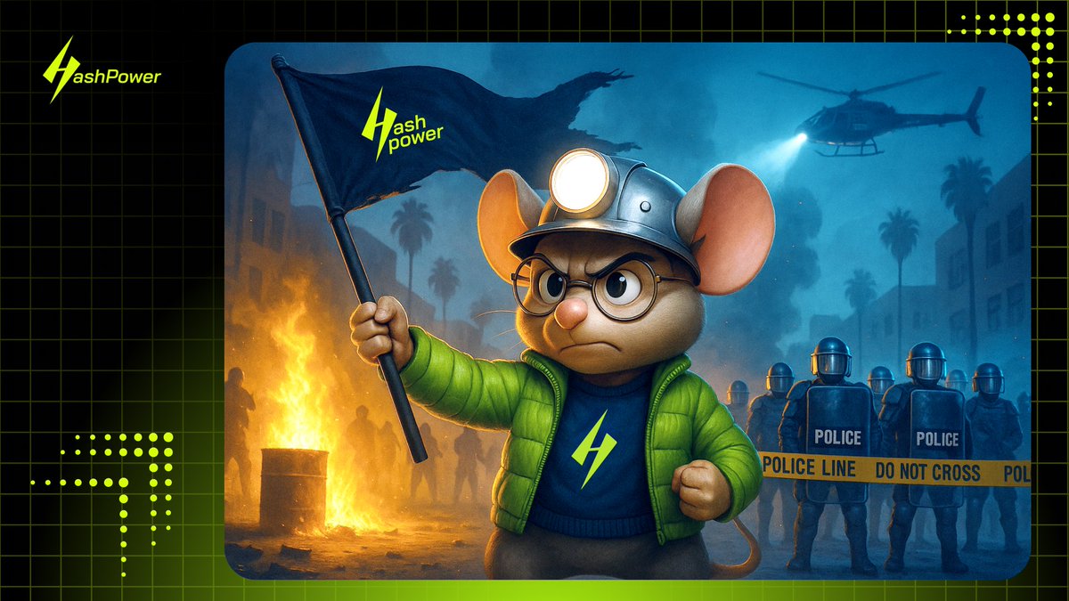 HashpowerX's tweet image. When injustice rises, the people rise louder. ✊

HashPower stands with the builders, the believers, the brave. ⚡✊

#HashPower #LA