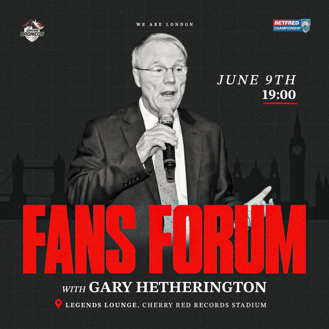 London Broncos (@londonbroncosrl) on Twitter photo π£οΈ| πππππππ!!
At this eveningβs βFans Forumβ there will be an opportunity to hear from Gary Hetherington, Mike Eccles and Will Lovell.
If you are unable to attend you can still submit your questions on the link below β¬οΈ
π londonbroncosrl.com/fans-forum-subβ¦
If youβve not yet π£οΈ| πππππππ!!
At this eveningβs βFans Forumβ there will be an opportunity to hear from Gary Hetherington, Mike Eccles and Will Lovell.
If you are unable to attend you can still submit your questions on the link below β¬οΈ
π londonbroncosrl.com/fans-forum-subβ¦
If youβve not yet