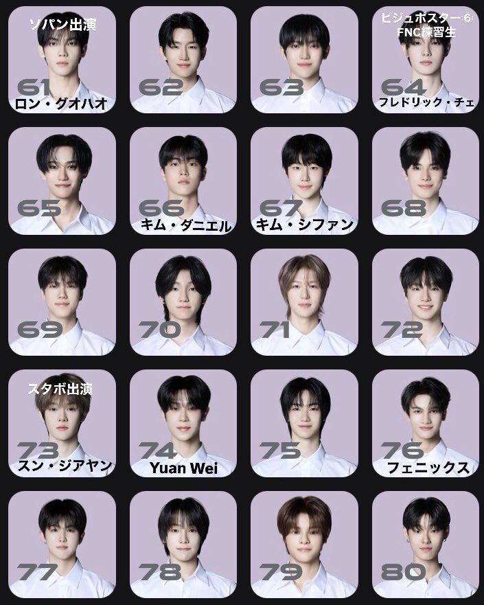 nyannyanject7's tweet photo. ボイプラ2練習生154名(６名辞退済)名前、前世情報入りプロフィール写真一覧

#BOYS2PLANET #보이즈2플래닛 #ボイプラ2 https://t.co/DmUTAOFazk