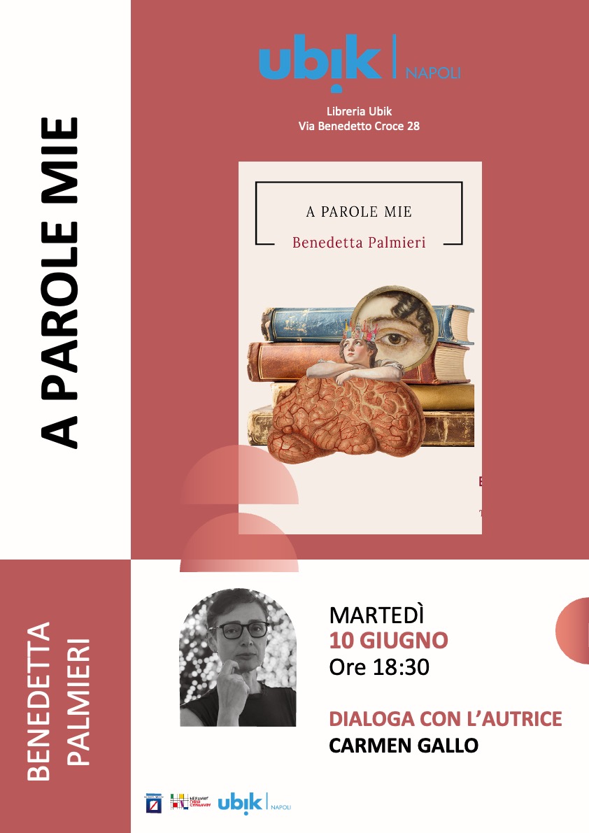 Benedetta Palmieri (@b_enedetta_) on Twitter photo Domani (martedì 10 giugno). Ore 18.30.
Libreria Ubik Napoli.
Con <a href="/carmengallo_/">carmen gallo</a> (che ringrazio).
Con <a href="/CampaniaLibri/">Campania Libri Festival</a> (un altro grazie).
E poi pure io e A parole mie.
E chi potrà esserci (grazie, ovviamente; ma anche a chi non potrà). Domani (martedì 10 giugno). Ore 18.30.
Libreria Ubik Napoli.
Con <a href="/carmengallo_/">carmen gallo</a> (che ringrazio).
Con <a href="/CampaniaLibri/">Campania Libri Festival</a> (un altro grazie).
E poi pure io e A parole mie.
E chi potrà esserci (grazie, ovviamente; ma anche a chi non potrà).