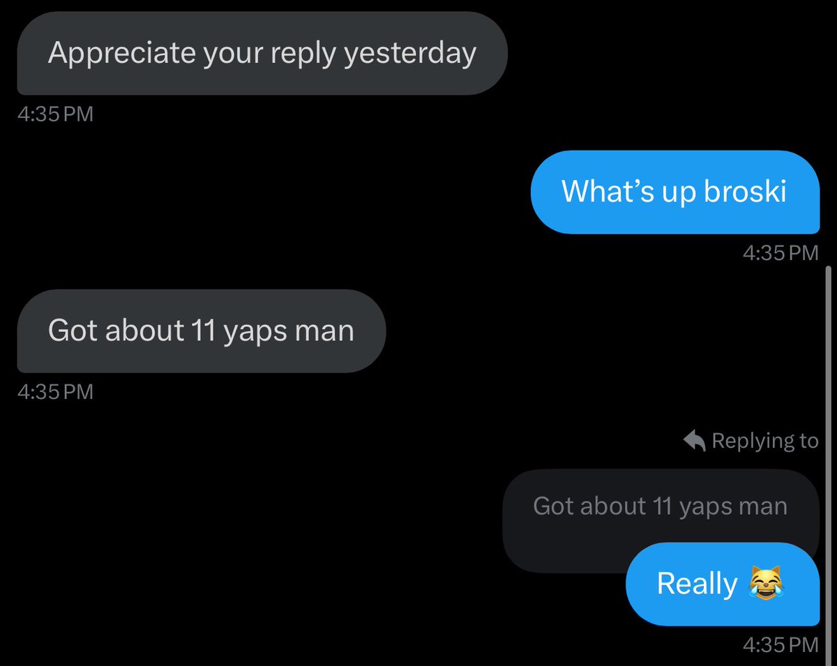 NDIDI_GRAM's tweet photo. The barest minimum you can do as an influencer: 

help your reply guys earn yaps. https://t.co/sk1Xi4T6DK