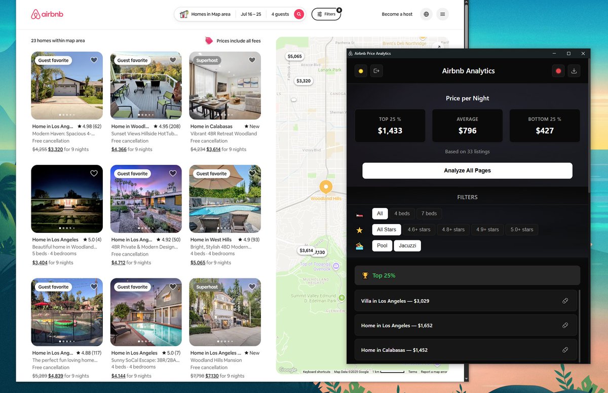 RUNCOMPS's tweet image. Get AirBnB pricing stats directly from AirBnB itself with this Chrome extension:
