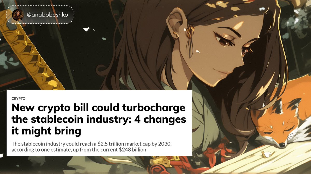 FUEL FOR THE LAST SUPER CYCLE?🤔

And not $BTC or $ETH, but stables

Democrats and Republicans reached an agreement about re-voting of “GENIUS Act”.

Under this bill, stable issuers like $USDC, $USDT and etc will be required to back 100% of their reserves with U.S. Treasury