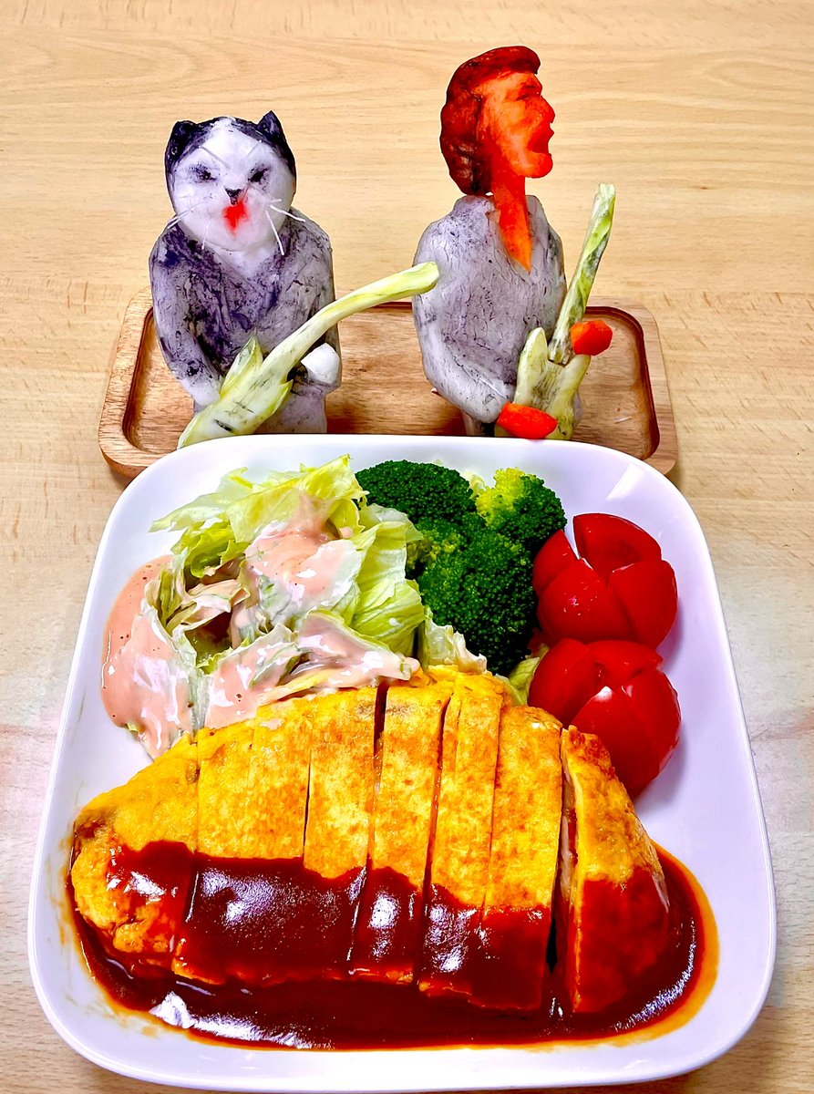 ♫君はFunky Monky Baby
   戯けてるよ〜
　だけど恋し　俺の彼女
今日はロックの日🎸
#ポークピカタ #ロックの日