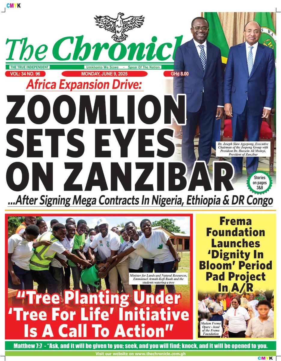 Monday, June 9, 2025

#TheChronicle
 #TheChroniclefrontpage