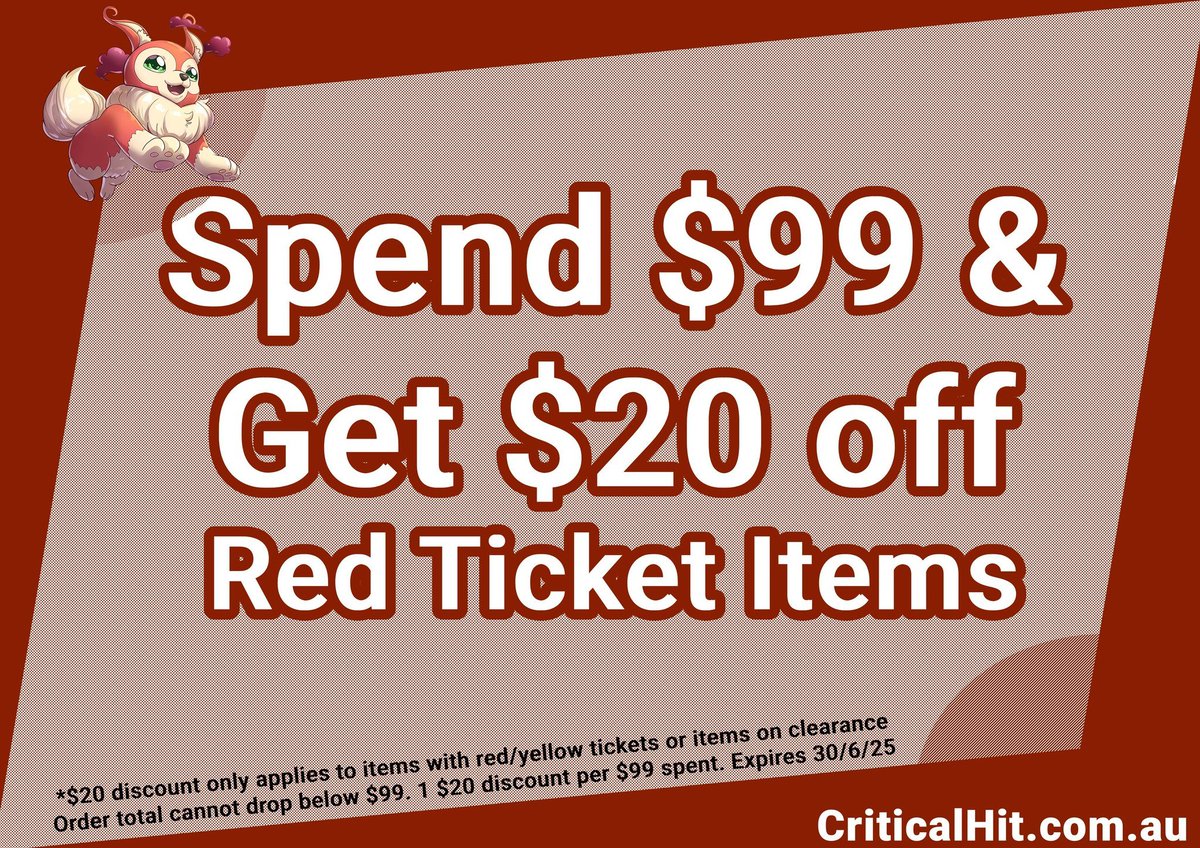 【EOFY SALE】
We've gone through the store and added a huge slew of items to clearance as well as marking down a few items already discounted. As an extra incentive add $99 to your cart and if a clearance product is in your cart you will get $20 off!

tinyurl.com/CHEOFYSALE