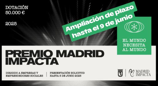 Madrid Innovation (@madridinnova) on Twitter photo ¡Última día! 🚨 Hoy cierra la IX edición del Premio #MadridImpacta 🏆 Dirgido a proyectos innovadores con impacto social real 💡🌍
Impulsa tu emprendimiento con apoyo del Ayuntamiento de <a href="/MADRID/">Ayuntamiento Madrid</a> y grandes aliados.
madridinnovation.es/iniciativas/pr… ¡Última día! 🚨 Hoy cierra la IX edición del Premio #MadridImpacta 🏆 Dirgido a proyectos innovadores con impacto social real 💡🌍
Impulsa tu emprendimiento con apoyo del Ayuntamiento de <a href="/MADRID/">Ayuntamiento Madrid</a> y grandes aliados.
madridinnovation.es/iniciativas/pr…