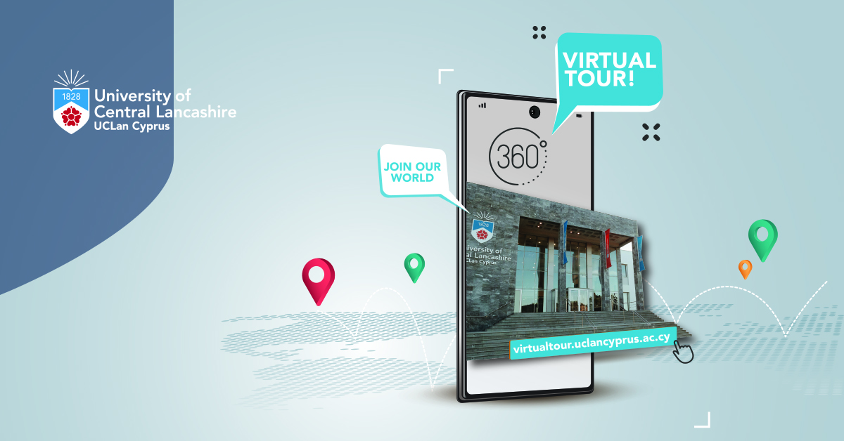 🌍 Can’t visit in person? No problem!
Take a virtual walk through UCLan Cyprus and get a feel for life on campus — from high-tech labs to inspiring learning spaces and a vibrant student community. 🎓✨
👉 Explore now – virtualtour.uclancyprus.ac.cy
#UCLanCyprus #VirtualTour