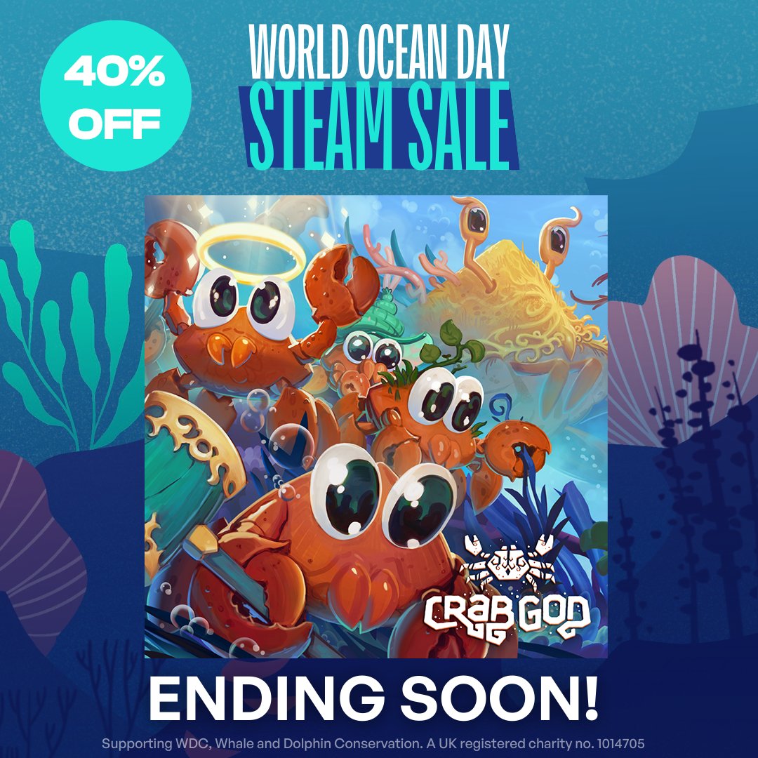Last days to enjoy sales and demos on games and contribute to helping our marine ecosystems!

Time to swim in the World Ocean Day Steam Sales: store.steampowered.com/sale/worldocea…