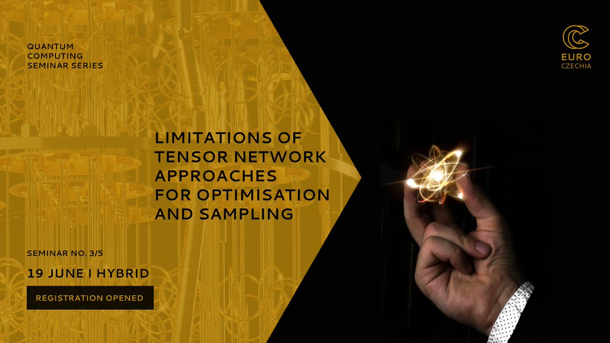 EuroCC Czechia (@eurocc_czechia) on Twitter photo ⚛️ When and why do tensor networks fail in quantum computing?
Join us on June 19 at 1 PM for hands-on seminar with Tomasz Śmierzchalski. Online or on-site <a href="/IT4Innovations/">IT4Innovations</a>
🔗 events.it4i.cz/event/326/
#quantumcomputing #tensor #seminar #research ⚛️ When and why do tensor networks fail in quantum computing?
Join us on June 19 at 1 PM for hands-on seminar with Tomasz Śmierzchalski. Online or on-site <a href="/IT4Innovations/">IT4Innovations</a>
🔗 events.it4i.cz/event/326/
#quantumcomputing #tensor #seminar #research