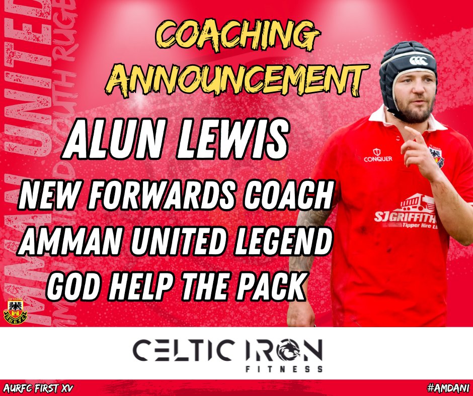 The club are delighted to confirm our new forwards coach for 25/26... Alun Lewis! 

A man who's been involved with the club over 15 years, made over 250 first team appearances &amp; captained them to league glory, he is looking to take the next step. 

Llongyfarchiadau Alun!

#amdani