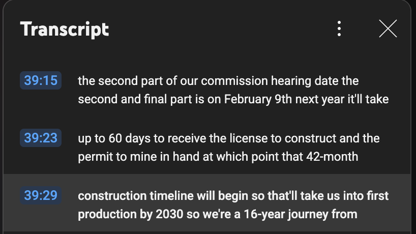 $NXE confirmed first time production after 2030

<a href="/mountaingoat672/">Mr. Goat 🐐</a> 
#nuclear
#uranium $PDN $CCJ $UEC $GLO $DNN