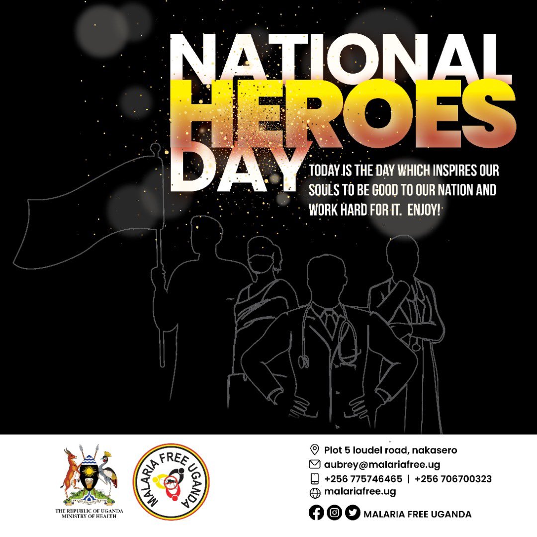 We all can be heroes to this great nation by championing a malaria free Uganda. 
#HappyHeroesDay
