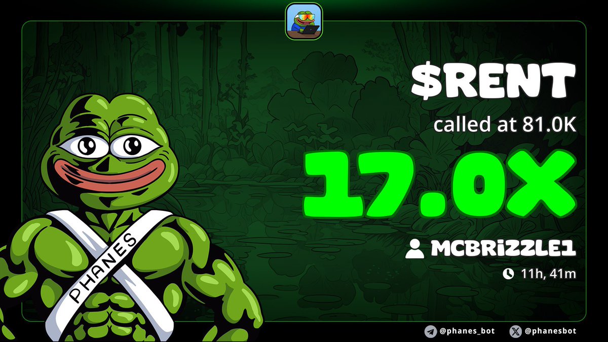 $RENT only goes up 🆙 remember that

$100m+ coded

&amp; the Spanish Cabal stays cooking🔥

7hB4AgnZp7RiThvtFTGMedkrU3G8X34fwHzy1vQjpump