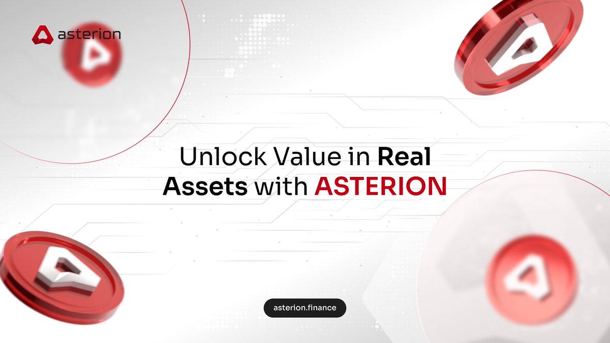 Real Assets, Real Opportunities.
With ASTERION, physical assets become liquid, tradable, and borderless. Unlock new possibilities through tokenization on the blockchain.

🔓 Powering the RWA revolution → asterion.finance

#ASTERION #RWA #Tokenization #BlockchainAssets