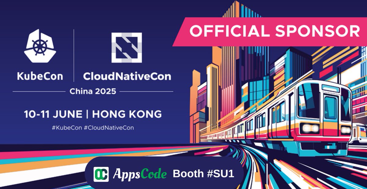 AppsCodeHQ's tweet image. 大家好!
AppsCode is heading to KubeCon + CloudNativeCon China 2025!
📍 Location: Hong Kong
🗓️ Date: 10-11 June
📦 Booth: SU1
Come see KubeDB in action — our Kubernetes-native DB solution built for simplicity, scale & automation.
到嗰度見!
#KubeDB #KubeConChiina #AppsCode